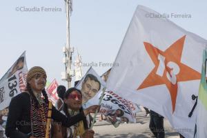 PRESIDENTIAL  CAMPAIGN WALK IN SUPPORT OF DILMA ROUSSEFF