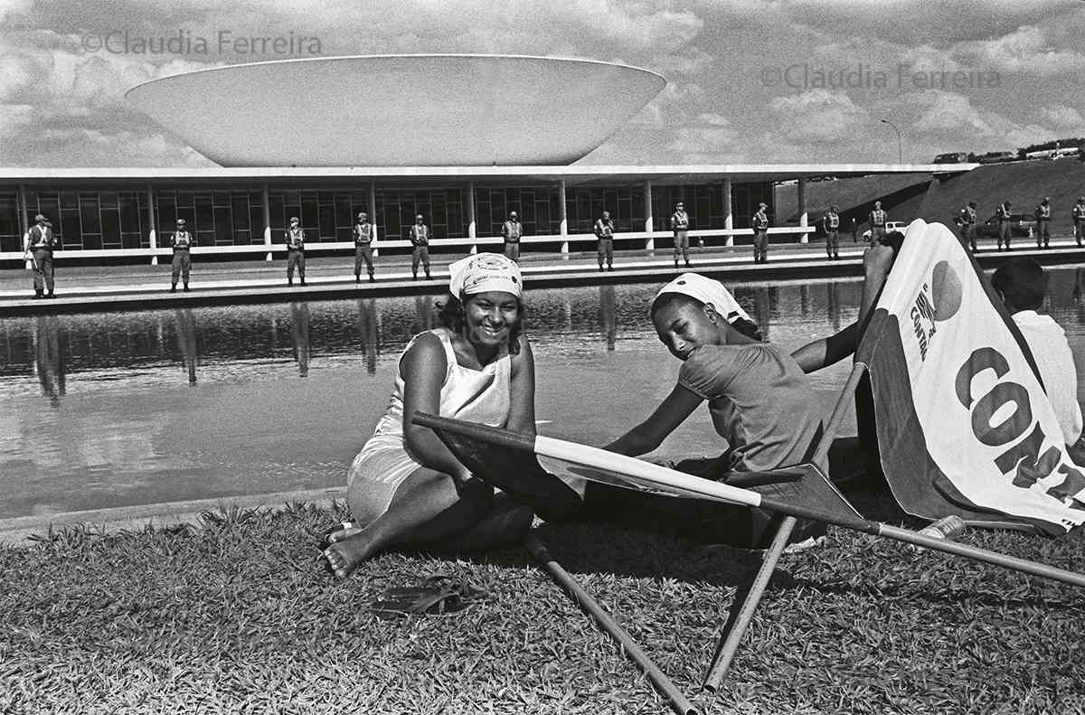Demonstrators At The March of the Daisies 