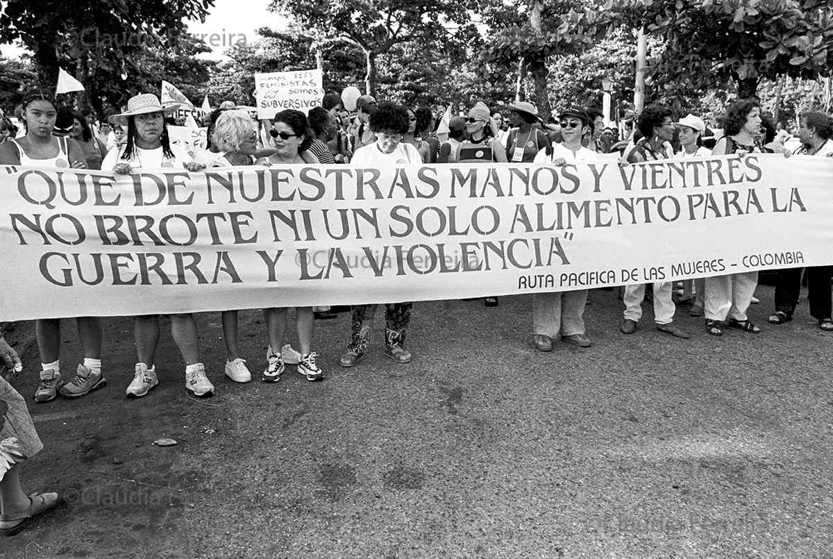 Participantes do 8º. Encontro Feminista Latino-Americano e Caribenho