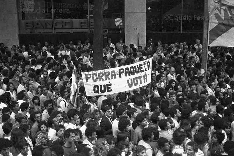 Rally for ‘Diretas Já’ (direct elections now) rally