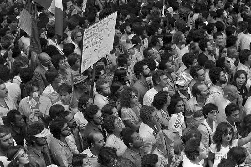 Rally for ‘Diretas Já’ (direct elections now) rally
