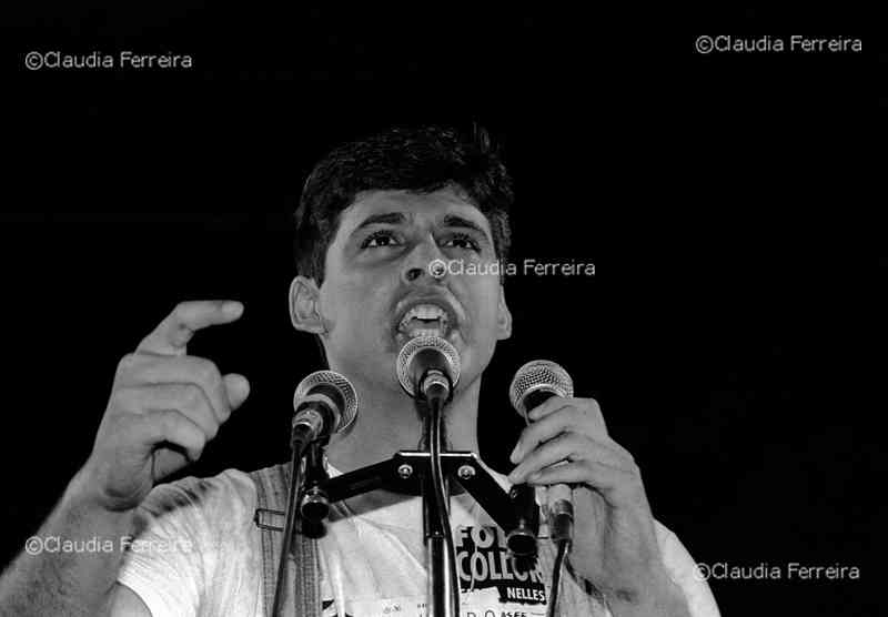 Demonstration for the impeachment of President Collor de Melo Demonstration for the impeachment of President Collor de Melo