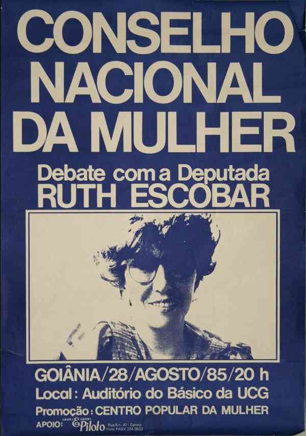 CONSELHO NACIONAL DA MULHER - DEBATE COM A DEPUTADA RUTH ESCOBAR